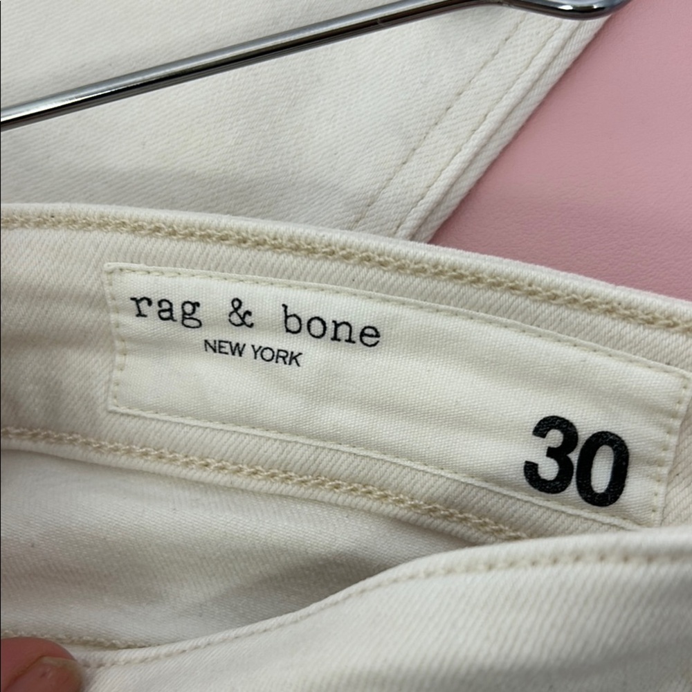 Rag and Bone Cate Off White Ankle Skinny Jeans - Picture 2 of 10